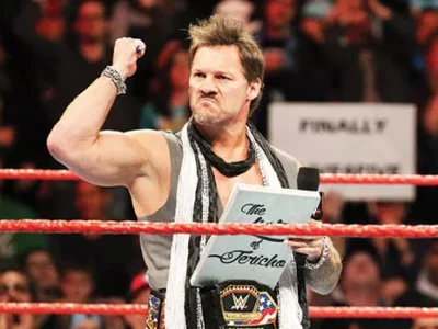 Professional wrestler Chris Jericho’s rock band Fozzy performs at Jergel’s Rhythm Grille on April 3