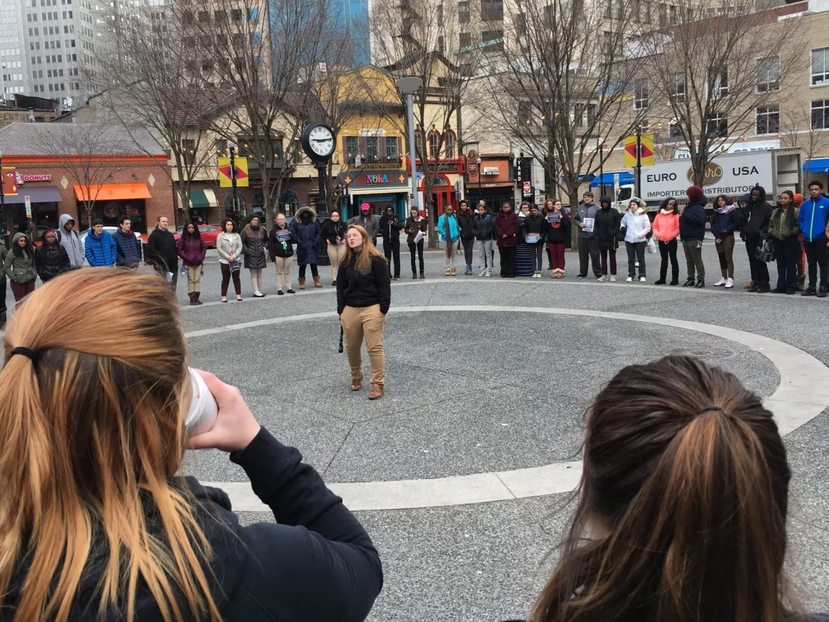 As part of National Walkout Day, Pittsburgh-area students demonstrate, call for stricter gun laws