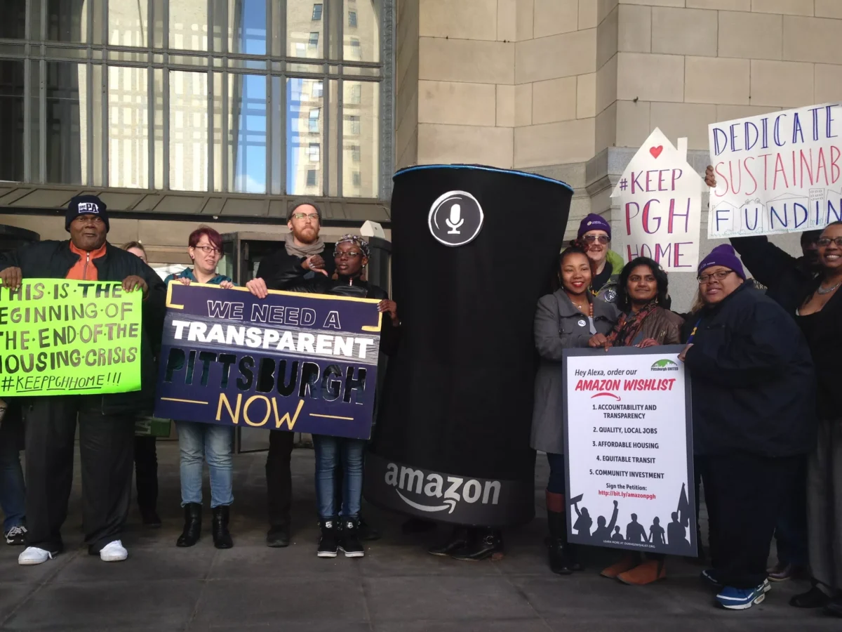 Pittsburgh residents and advocates want city leaders to make sure Amazon would bring equitable development