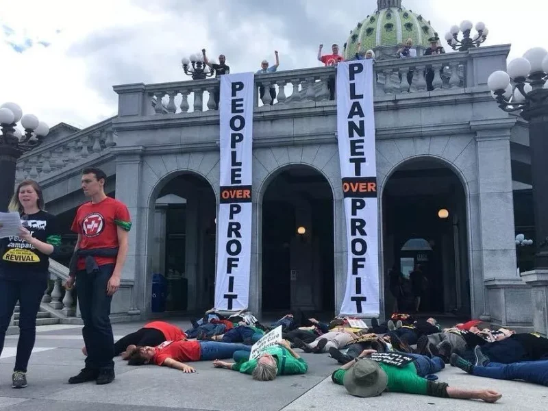 Some Pittsburghers recently arrested while protesting for universal health care