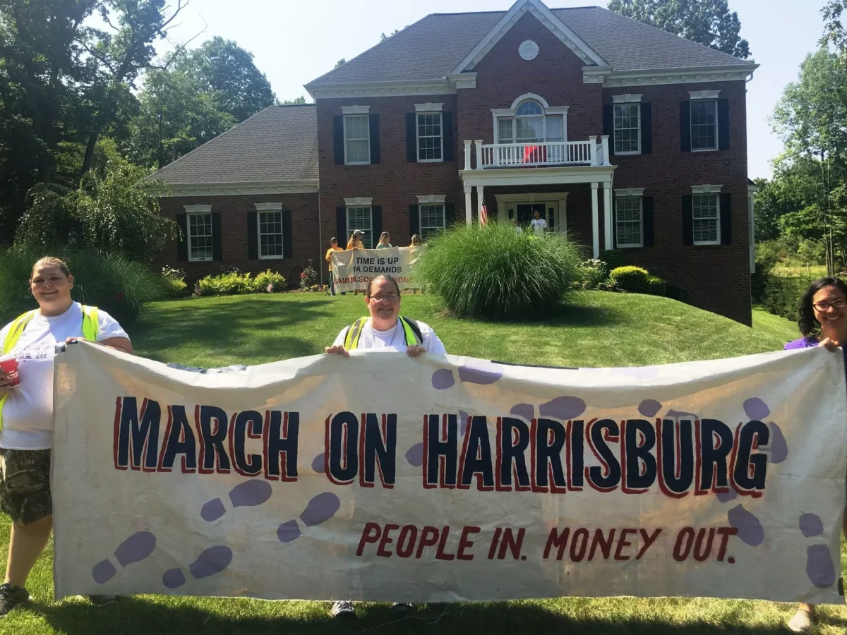 Six arrested protesting for redistricting reform at state Speaker Mike Turzai’s home in Marshall