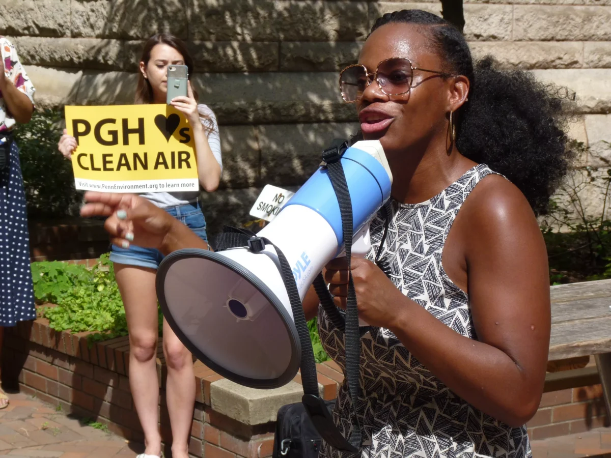 State Rep.-elect Summer Lee rallies with environmentalists for cleaner air