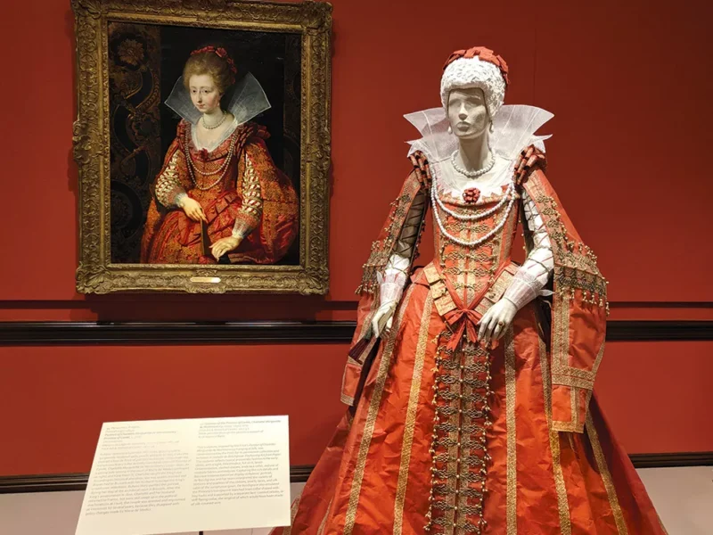 Isabelle de Borchgrave’s paper fashion at The Frick Pittsburgh