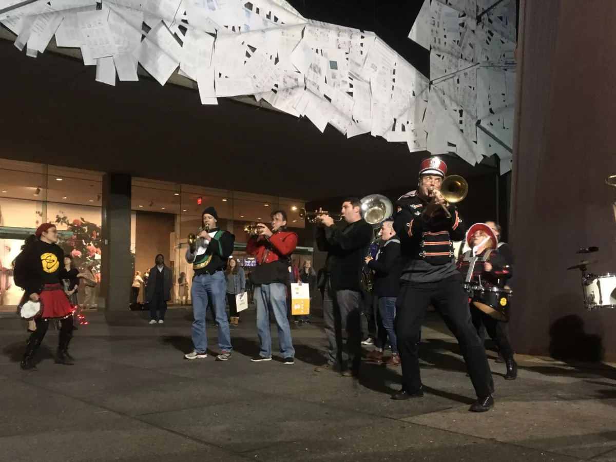 Busnegie promotes arts access with bus shelter gallery outside CMOA