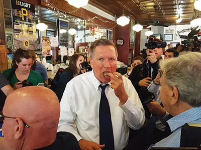 Which Pittsburgh restaurants have hosted political candidates?