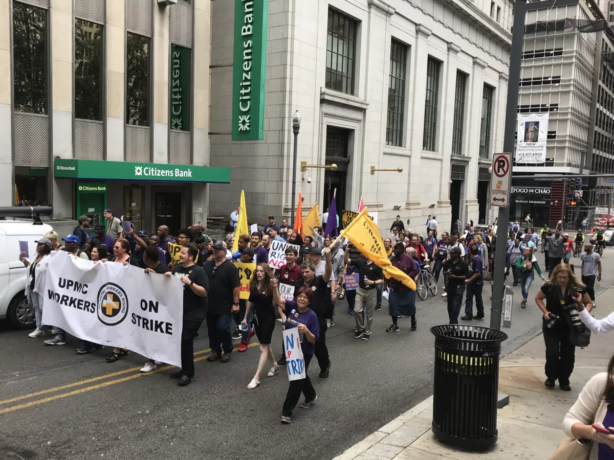 UPMC one-day strike attracts local politicians — with some notable absences