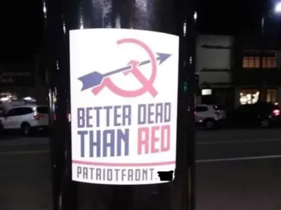 Dozens of white nationalism fliers hung in Pittsburgh’s South Hills on Election Day