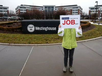 A Chinese woman lost her job at Westinghouse in Shanghai, so she flew all the way to Cranberry to ask for it back