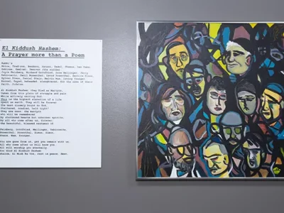 Artist’s paintings and poetry converge to expose the lingering horrors of the Holocaust