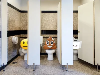The horrors of the office bathroom