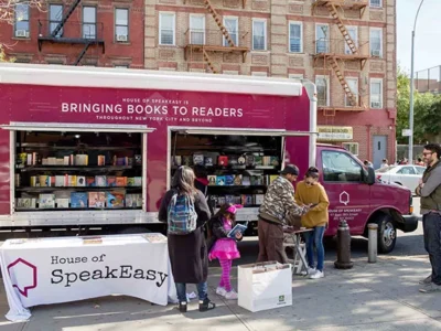 The Poetry to the People tour brings renowned poets to deliver readings outside Carnegie Library