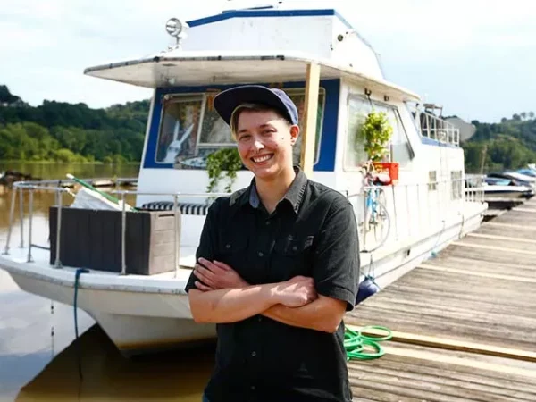 The simple pleasures and difficulties of life on a houseboat