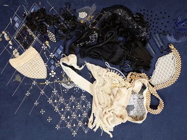 Artist Théo Bignon discusses mesh tank tops and stitching outside of the lines ahead of Indecent Exposure show at Bunker Projects