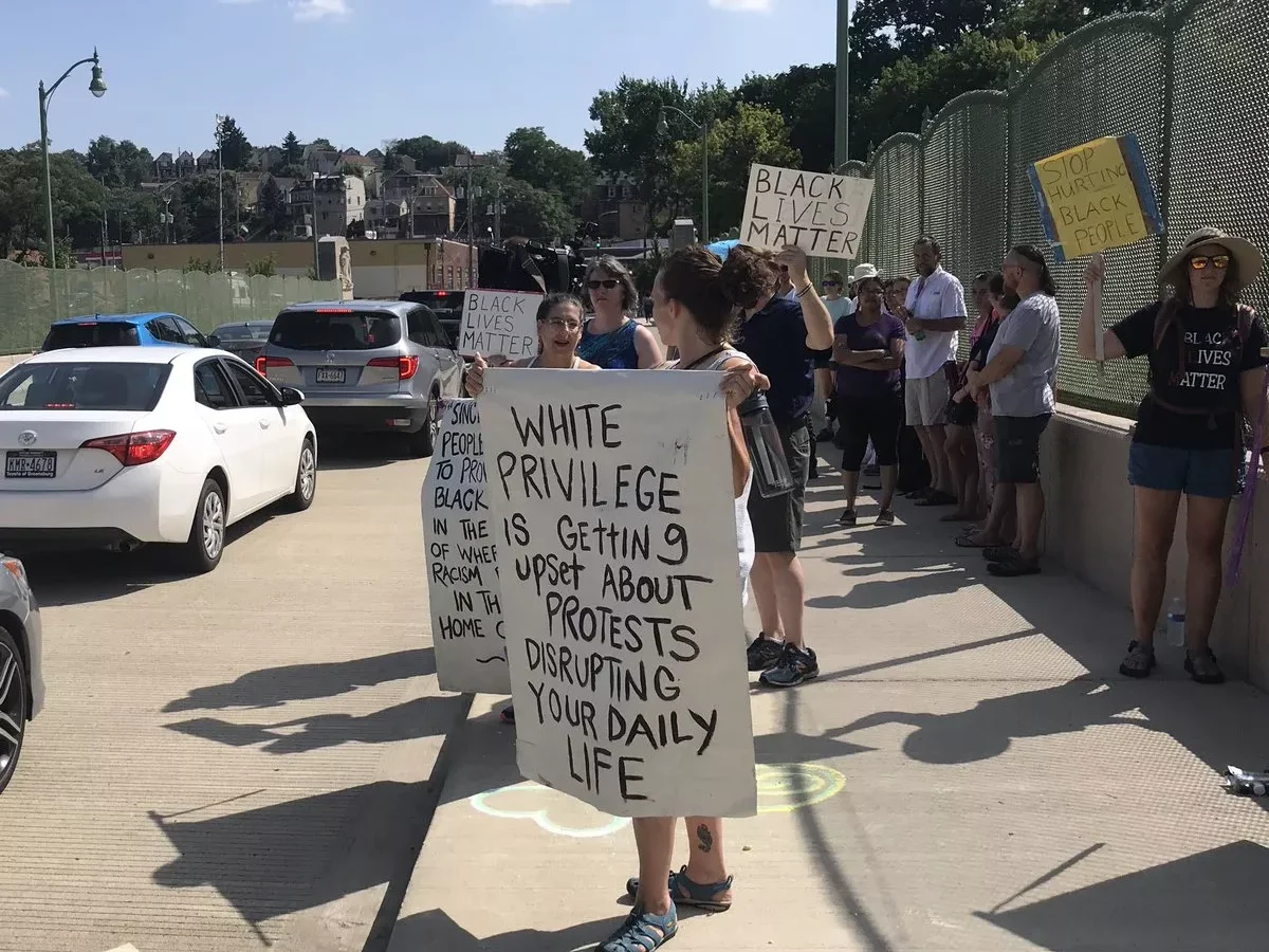 Protesters gather in Greenfield following alleged assault by Pittsburgh firefighter of 13-year-old boy