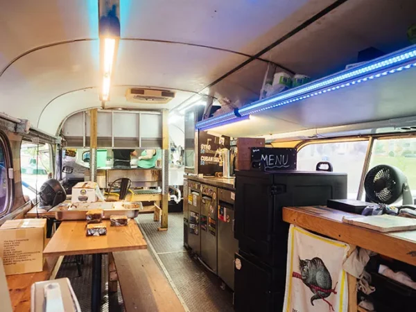 Blue Sparrow parks its food bus for good at Dancing Gnome