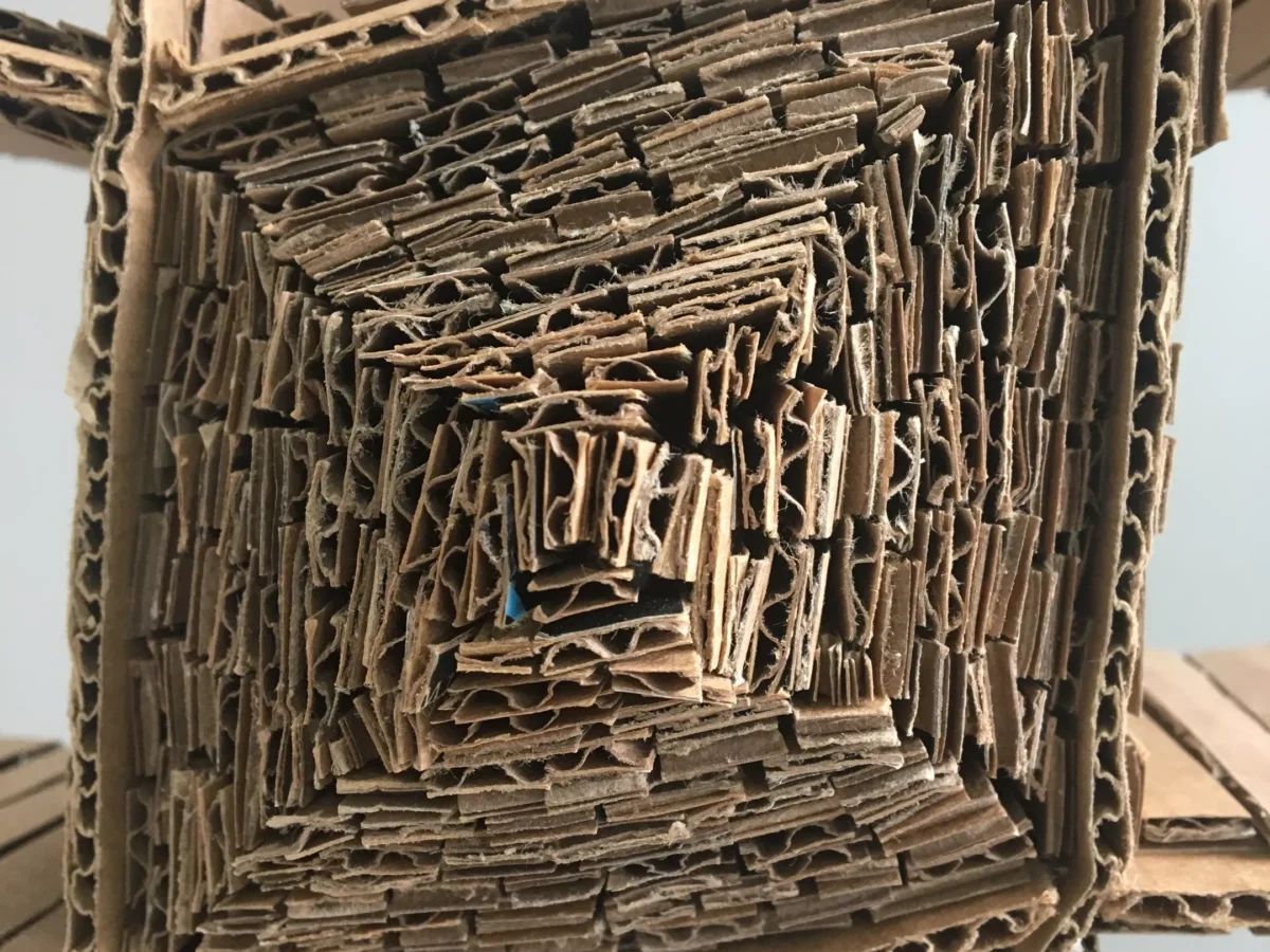 Catch an exhibit by Creative Reuse’s artist-in-residence, Emily Sciulli