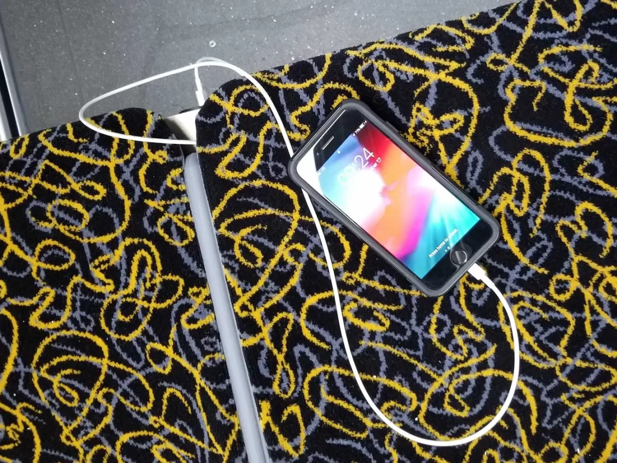Some good news from Port Authority: charging outlets on buses