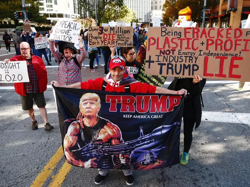 Trump visits Pittsburgh to boost fracking amid environmental and impeachment protests