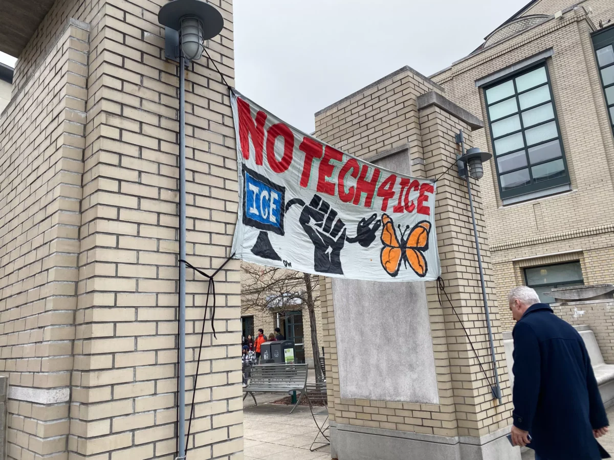 CMU students protest university’s involvement with Palantir, a company contracted with ICE