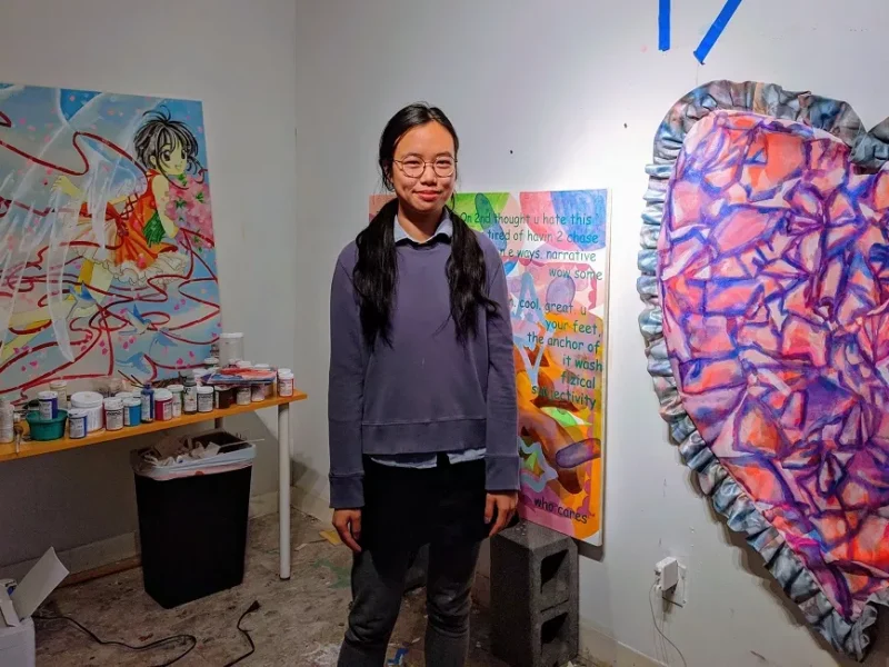 Bunker Projects artist-in-residence Veda Sun wears her heart on the wall with Lonely and Gorgeous Tears