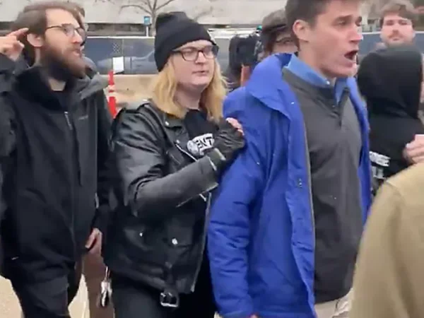 High-profile white supremacist forced out of anti-war rally by Pittsburgh protesters