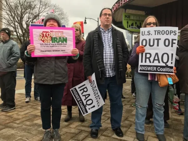 More than 200 gather in Oakland to protest potential escalated war in the Middle East