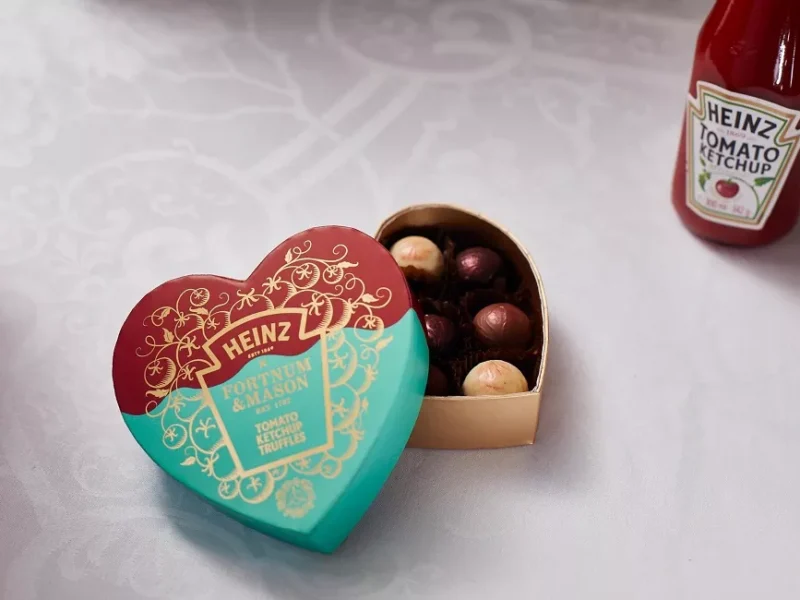 Heinz curses Valentine’s Day with big, cheesy bowls and ketchup-flavored chocolates