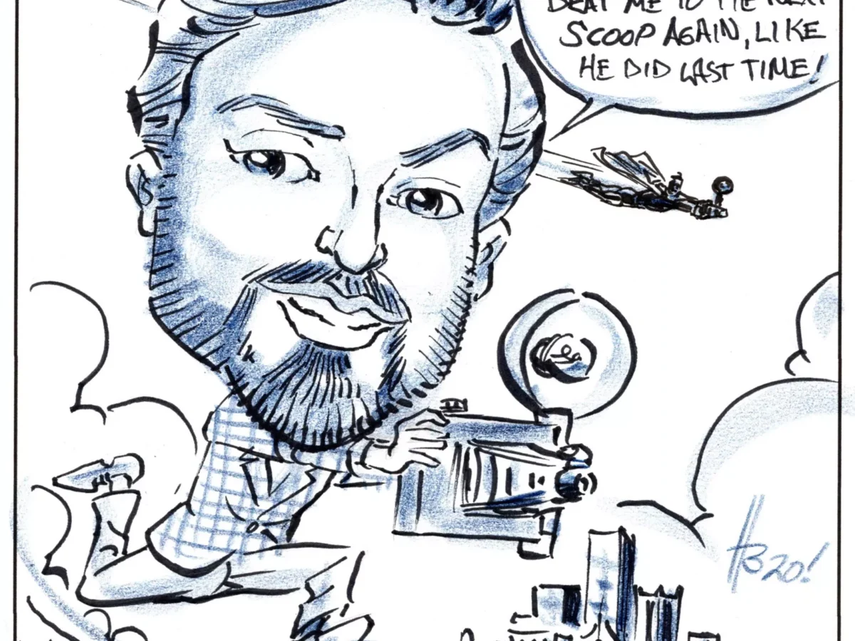 Get a five-dollar caricature from local artist who drew for Superman, Archie, and more