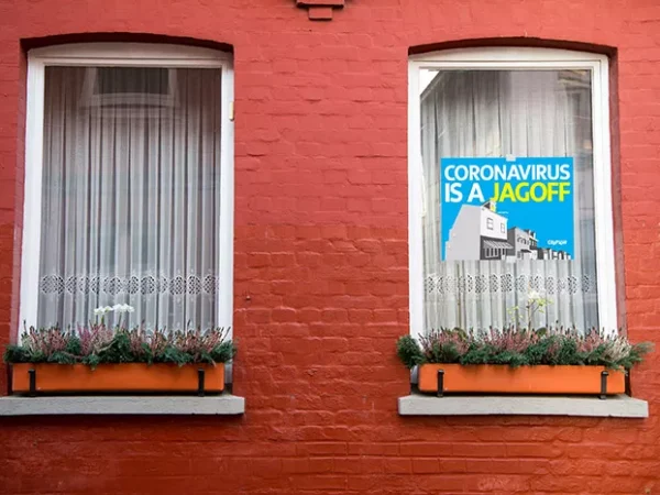 A free Coronavirus is a Jagoff downloadable poster, plus other alternate cover designs from the pandemic