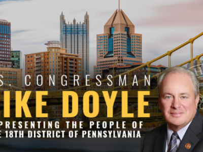 Rep. Mike Doyle holding a telephone town hall on coronavirus assistance on April 2