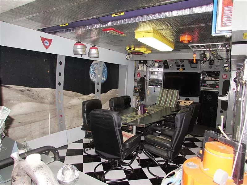 This Pittsburgh home has an indoor beach and a dining room that looks like a space command center