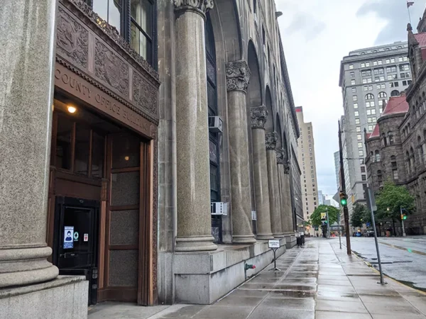 County Office Building lobby open for mail-in ballot drop-off