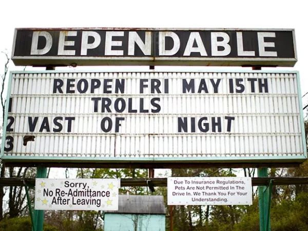 Touchless sinks, concession-stand apps, and other pandemic prep prepare drive-in theaters for reopening