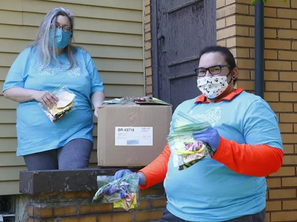 There was no resource for face masks affirming transgender and queer folks, so we created one