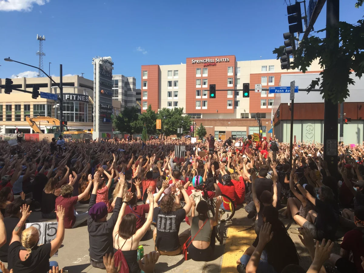 Teenagers lead peaceful sit-in at Bakery Square in Pittsburgh’s East End
