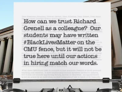 Over 200 CMU faculty and staff sign open letter voicing concern over controversial hire