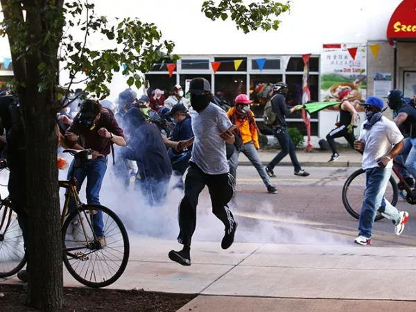 Police used rubber bullets, smoke, and chemical munitions against protesters during a march in East Liberty in honor of George Floyd