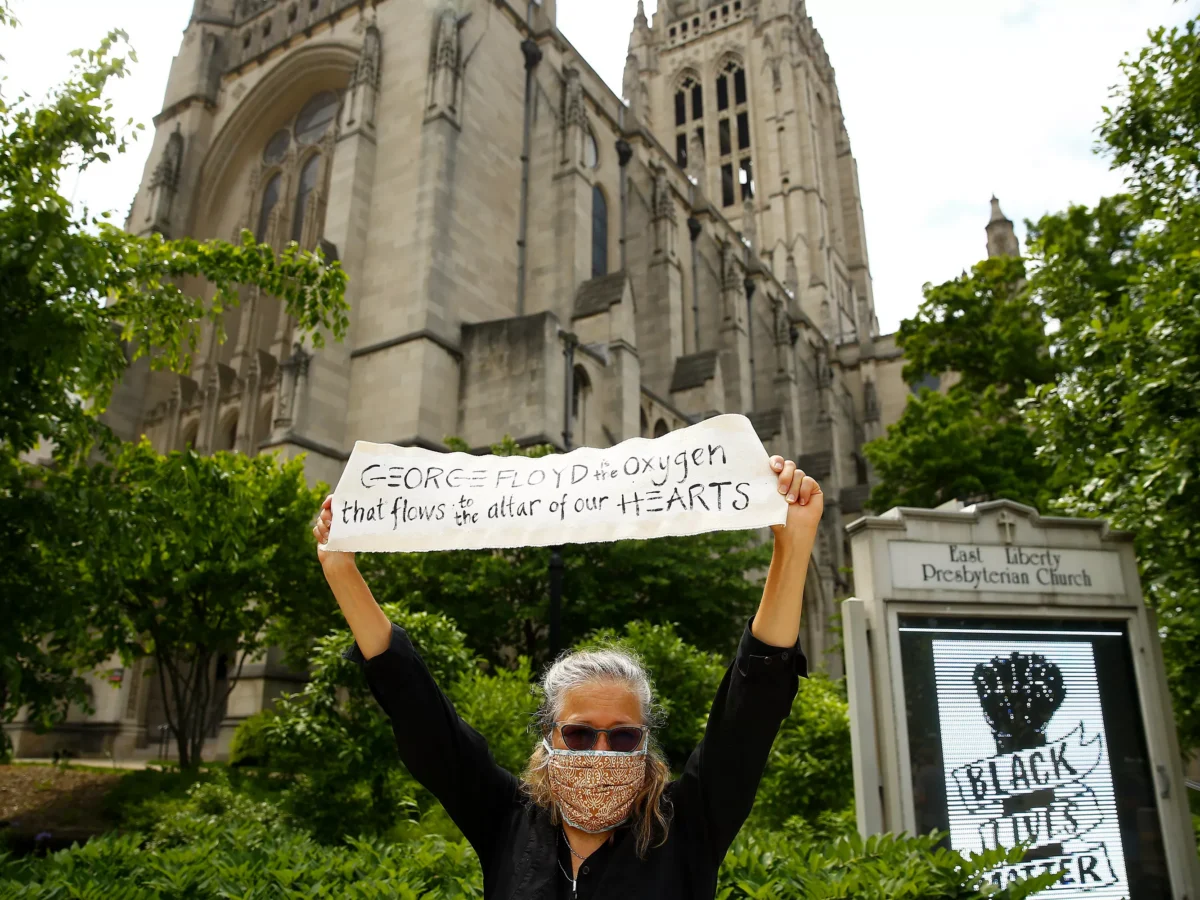 Photos: Protest & vigil held at East Liberty Presbyterian Church