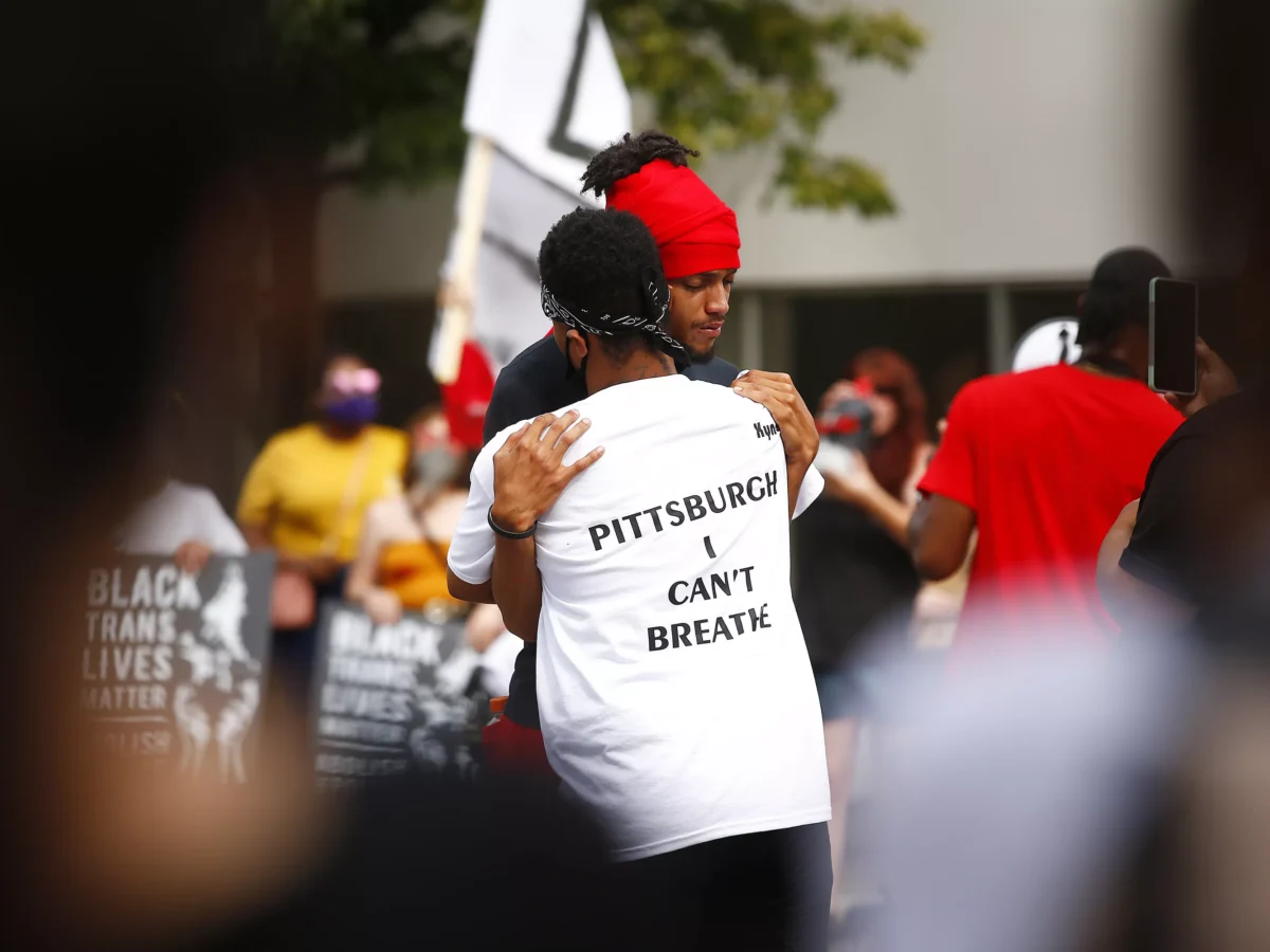 Photos: Protesters revisit scene of tear gas, rubber bullets used against them in East Liberty earlier this month