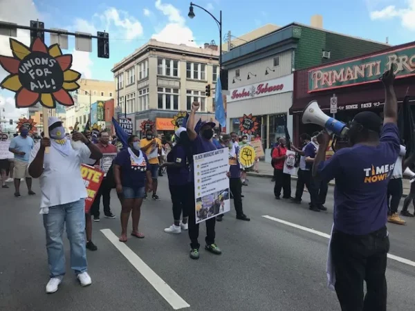 Black workers protest in Pittsburgh, demand hazard pay and paid sick leave