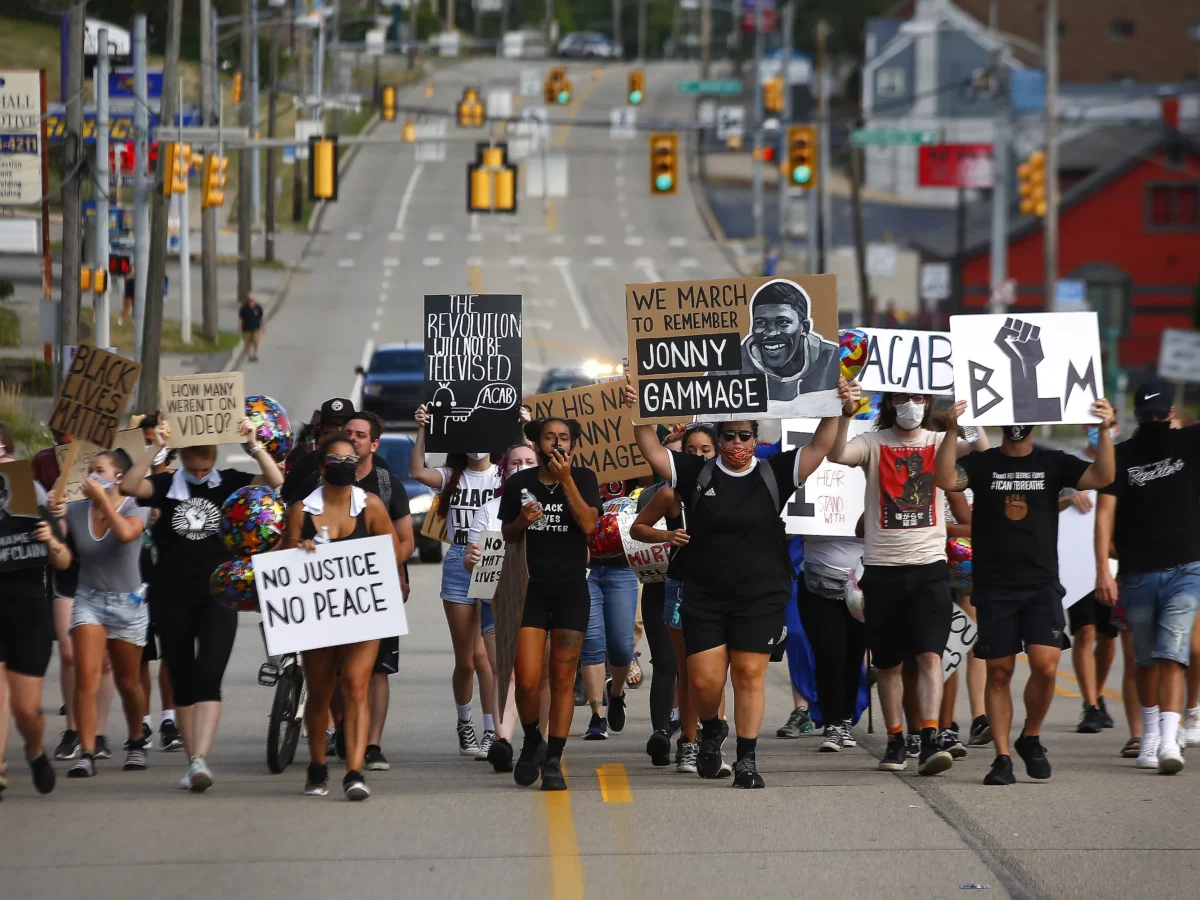 PHOTOS: March in honor of Jonny Gammage through Brentwood and Whitehall