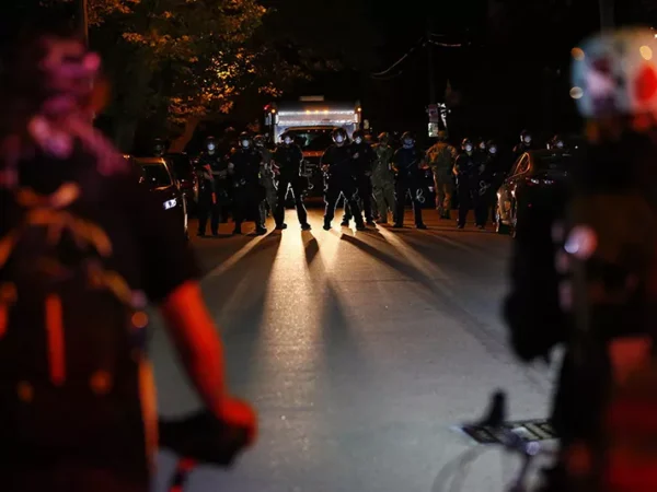 Police escalate protest outside Peduto’s house with pepper spray, projectiles, and apparent kettling