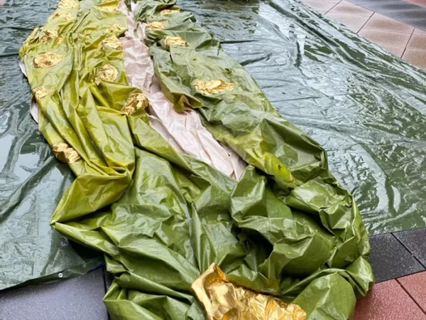 Pittsburgh’s giant pickle ornament bursts, just like all of our dreams