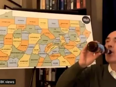 Sen. Bob Casey drank an IPA at 11 a.m. to celebrate PA certifying election for Joe Biden