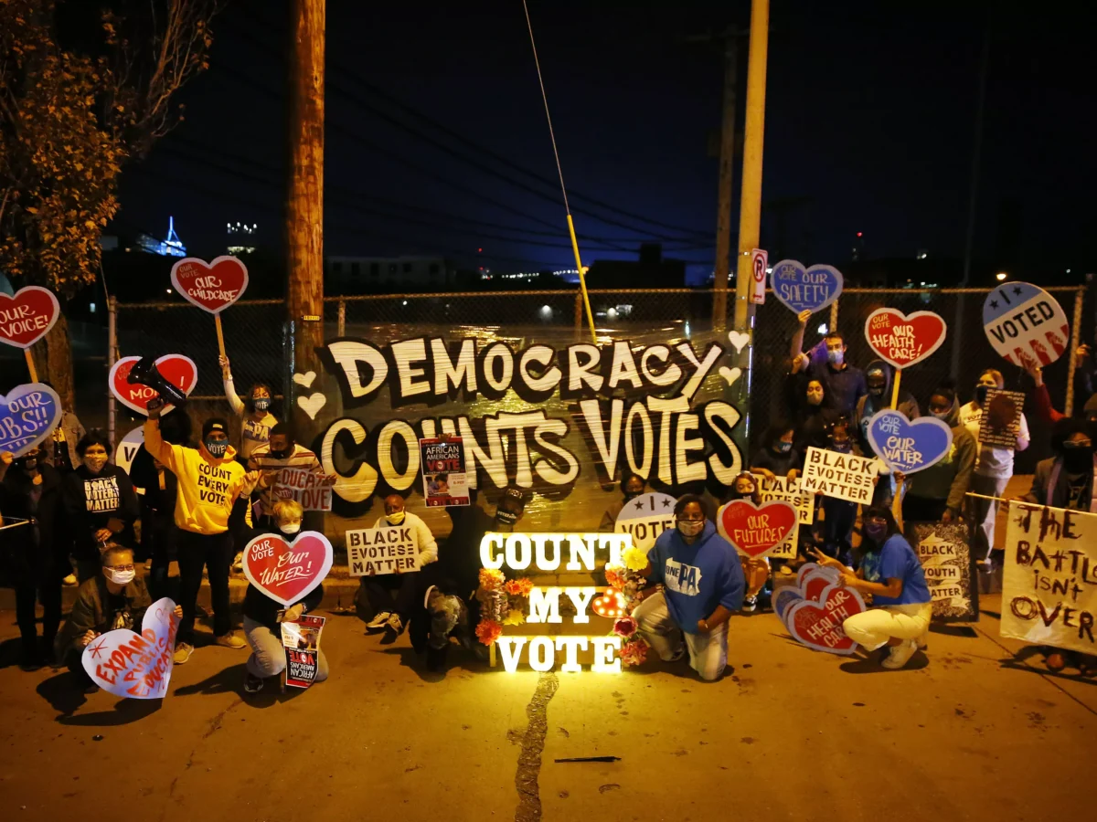 North Side ‘Count Every Vote’ rally unites community before marching to Allegheny Elections warehouse