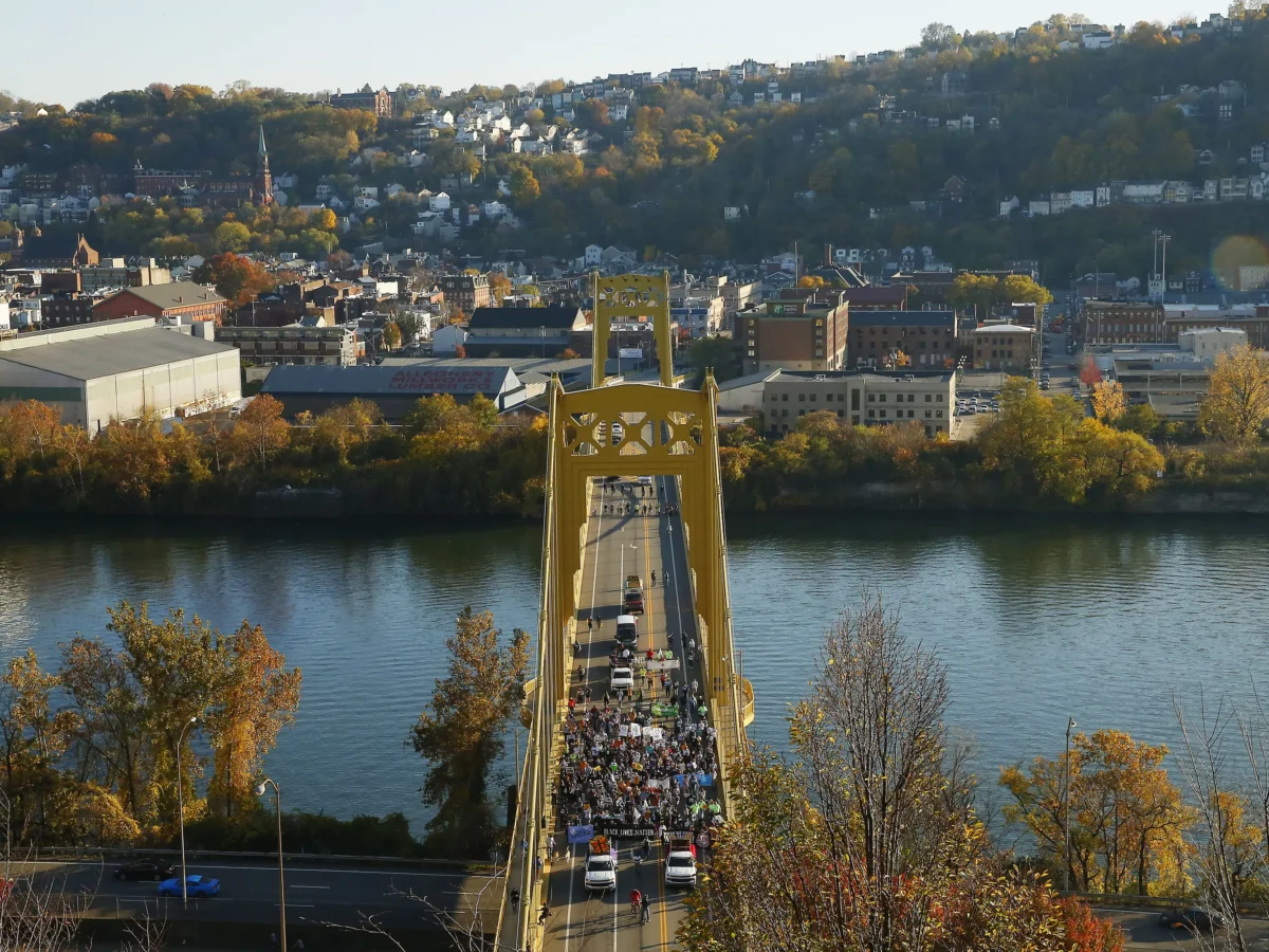 PHOTOS: Allegheny County helps clinch end to Trump presidency; Pittsburghers take to the streets to celebrate Biden-Harris win