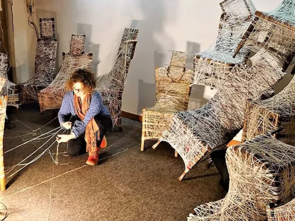Dafna Rehavia addresses trauma with Binds & Bonds art installation at BOOM Concepts