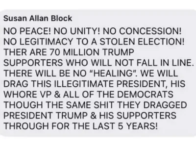 Block Communication family member supports insurrection online as BCI journalists allege management edited stories to “downplay” the events