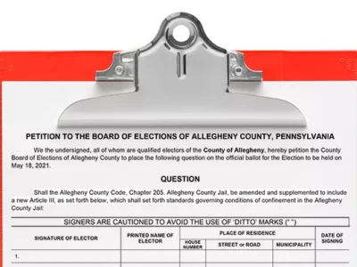 Pittsburgh advocates gather 65,000 signatures for no-knock warrant ban and solitary confinement limit ballot initiatives
