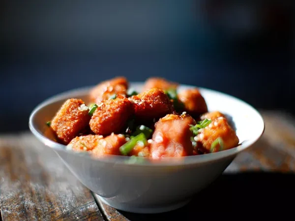 Killer Tofu at Soju is a crispy gateway to the soft ingredient